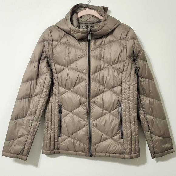 MICHAEL Michael Kors Packable Down Fill Quilted Puff Jacket Small - Picture 1 of 8